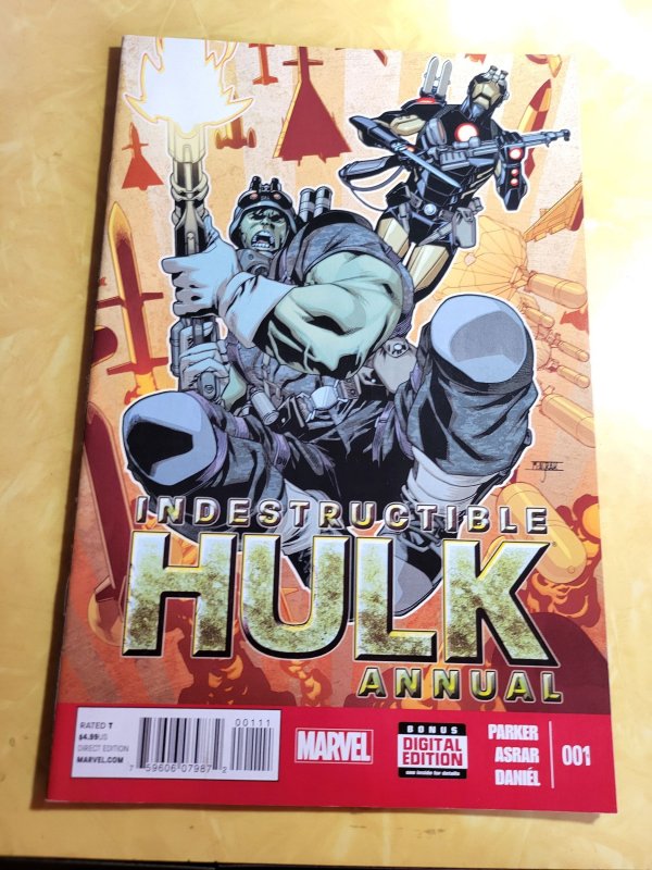 Indestructible Hulk Annual #1 (2014), raw, ungraded comic book — front cover