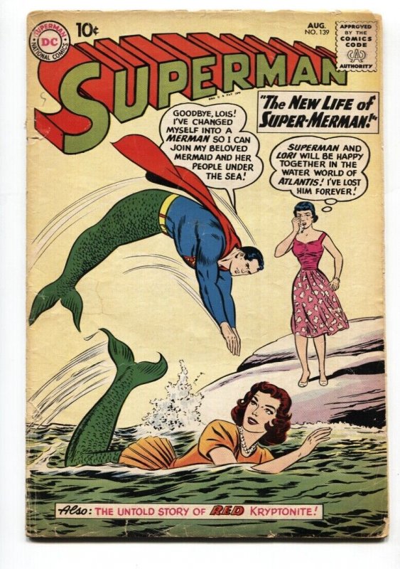 Superman #139 - 1960 - DC - VG- - Comic Book (DC Comics, 1960), raw comic book in VG- condition — front cover