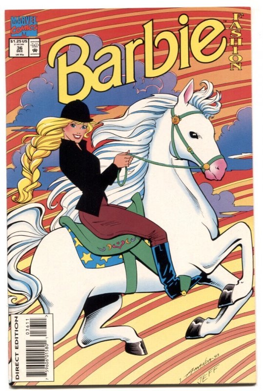 Barbie Fashion #36 (Marvel Comics, 1993), raw comic book in VF- condition — front cover