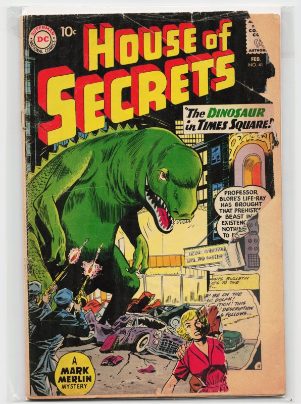 House of Secrets #41 (DC Comics, 1961), raw, ungraded comic book — front cover