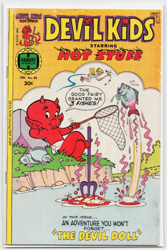 Devil Kids Starring Hot Stuff #80 (Harvey Comics, 1977), raw, ungraded comic book — front cover