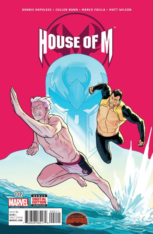 House of M #2 (2015), raw comic book in VF/NM condition — front cover