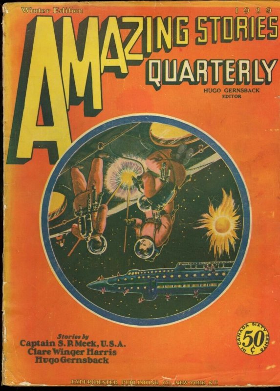 Amazing Stories Quarterly 1929 Wint-Early Sci-Fi G/vg (Experimenter Publishing), raw comic book in VG condition — front cover