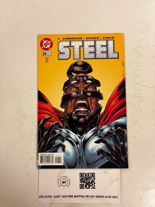 Steel #25 (DC Comics), raw comic book in NM condition — front cover