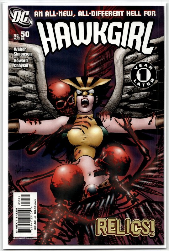 Hawkgirl #50 (2006), raw, ungraded comic book — front cover