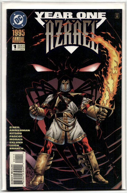 Azrael Annual #1 (DC Comics, 1995), raw, ungraded comic book — front cover