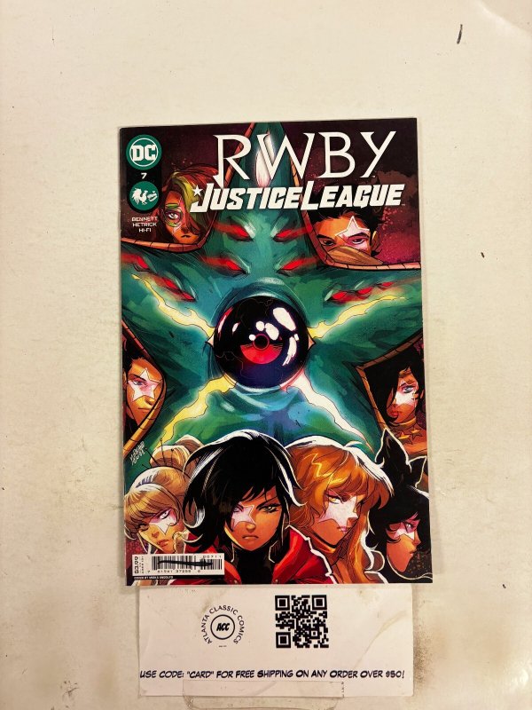 Rwby Justice League #7 (DC Comics), raw comic book in NM condition — front cover