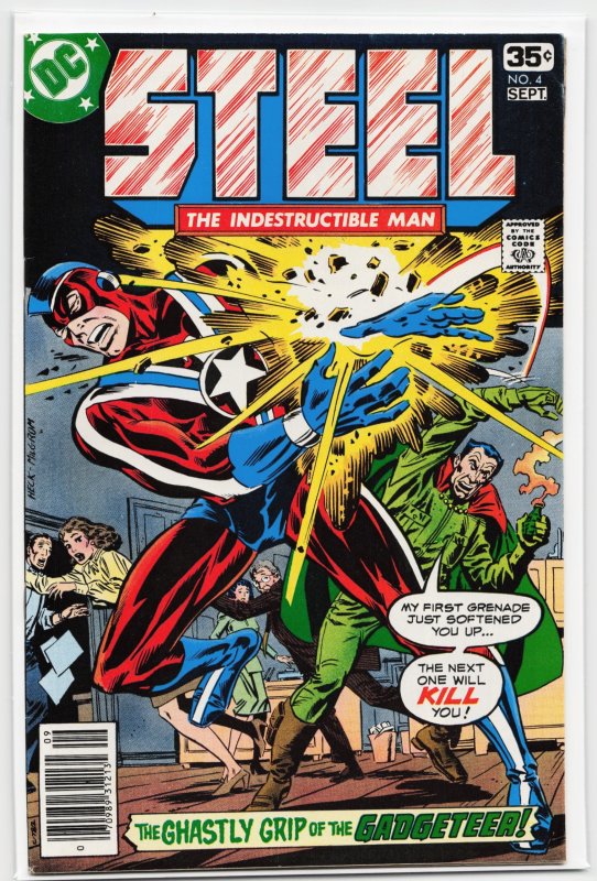 Steel, the Indestructible Man #4 (1978), raw, ungraded comic book — front cover