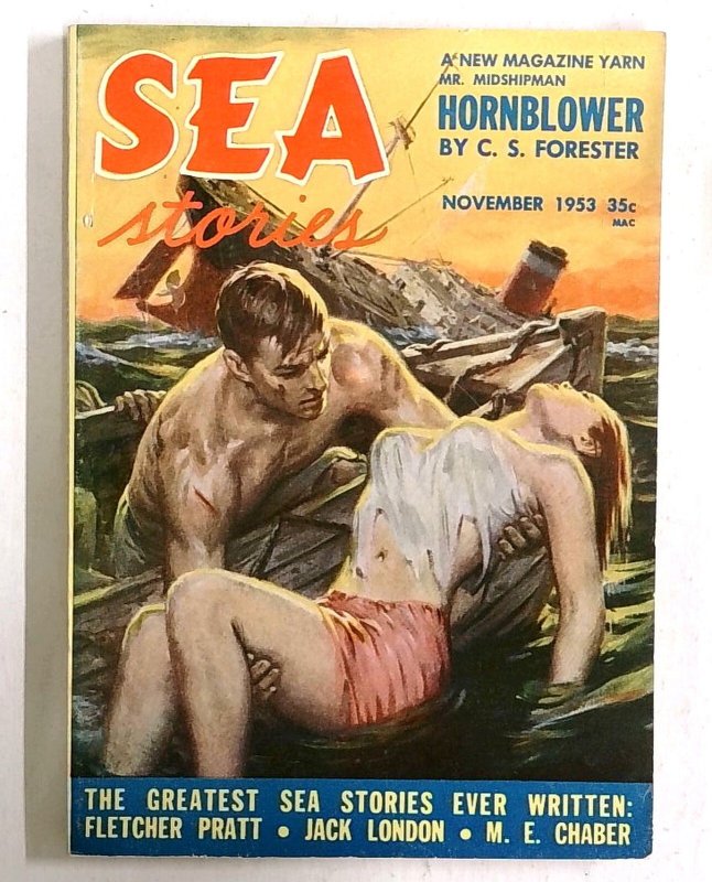 Sea Stories #1 (1953), raw, ungraded comic book — front cover