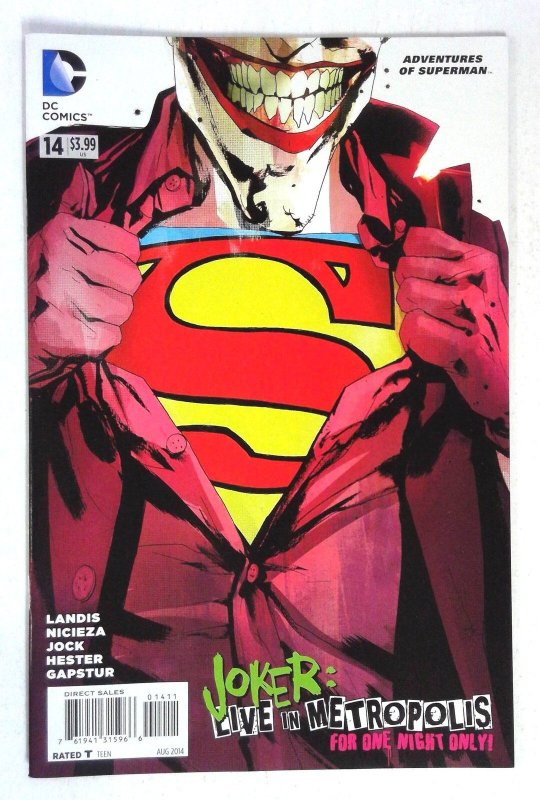 Adventures of Superman #14 (DC Comics, 2014), raw comic book in NM- condition — front cover