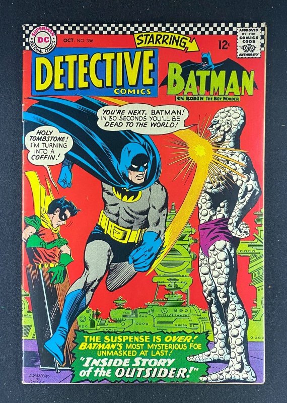 Detective Comics #356 (DC Comics, 1937), raw comic book in FN/VF 7.0 condition — front cover