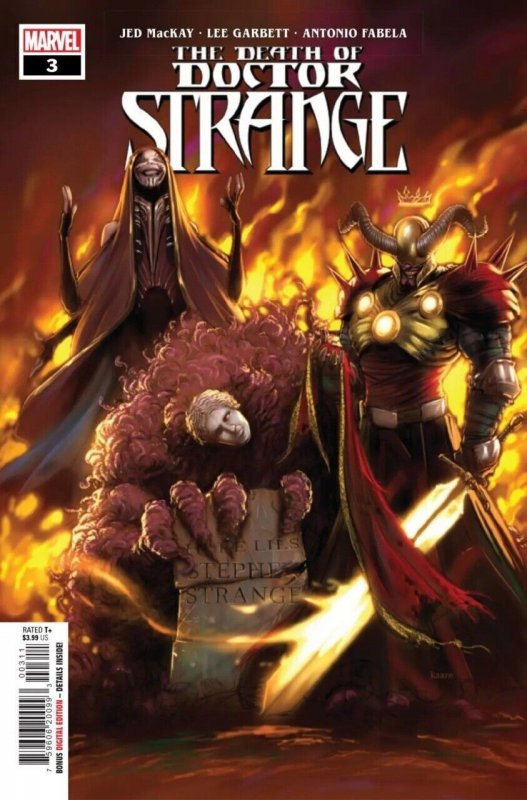 The Death of Doctor Strange #3 (2021), raw comic book in VF/NM condition — front cover