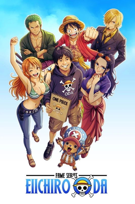 Eiichiro Oda: One Piece Fame Series Midnite Blue Variant Trade/virgin/foil/metal, raw, ungraded comic book — front cover
