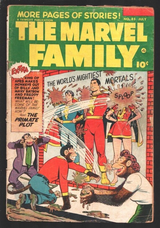 Marvel Family #88 (Fawcett Publications, 1953), raw, ungraded comic book — front cover