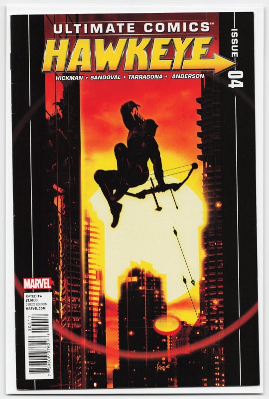 Ultimate Comics Hawkeye #4 (2012), raw, ungraded comic book — front cover