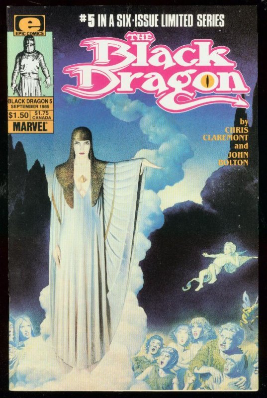 Black Dragon #5 (Marvel Comics, 1985), raw comic book in VF condition — front cover