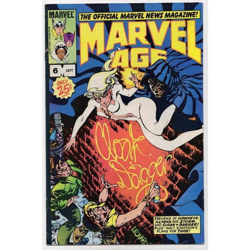 Marvel Age #6 (Marvel Comics, 1983), raw comic book in FN/VF 7.0 condition — front cover