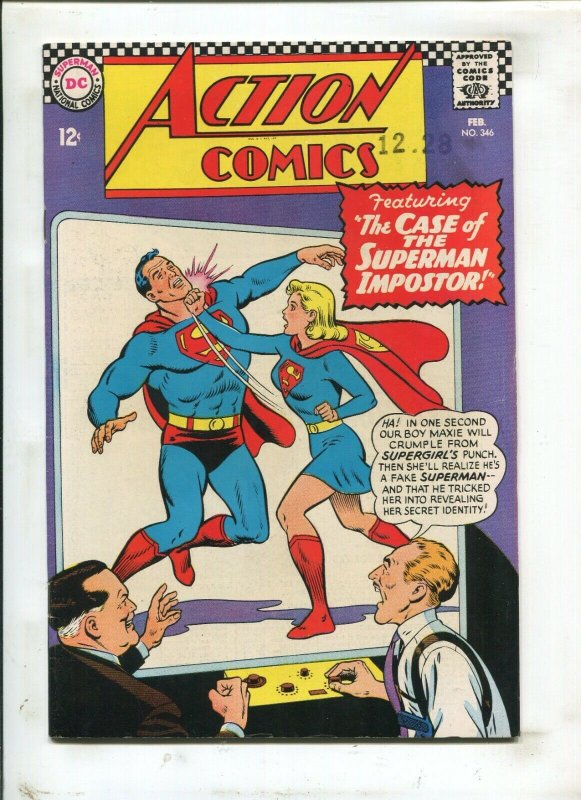 Action Comics #346 (DC Comics, 1967), raw comic book in 6.5 condition — front cover