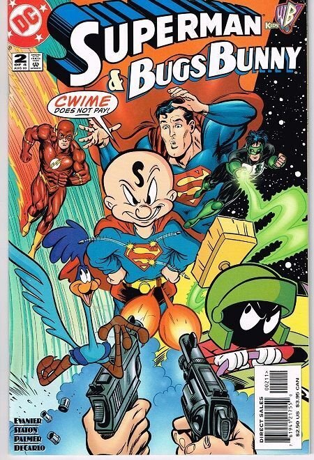 Superman & Bugs Bunny #2 (2000), raw, ungraded comic book — front cover