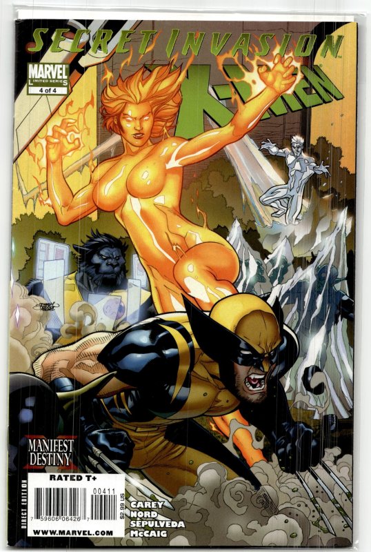 Secret Invasion: X-Men #4 (2009), raw, ungraded comic book — front cover