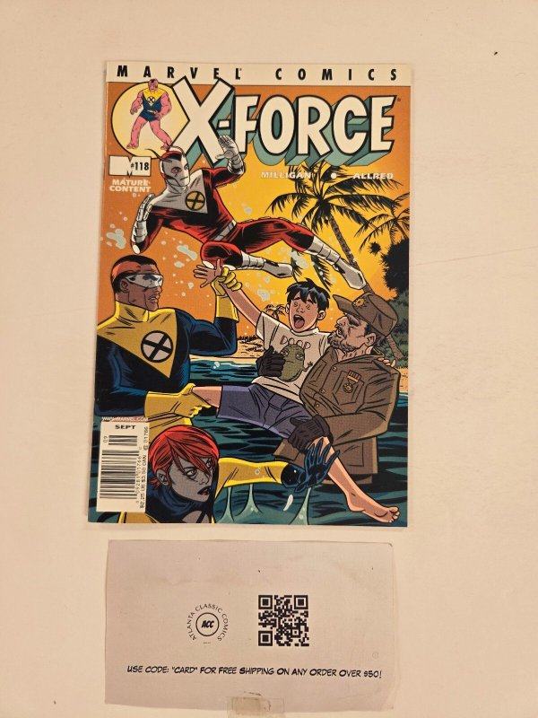 X-Force #118 (Marvel Comics), raw comic book in NM condition — front cover