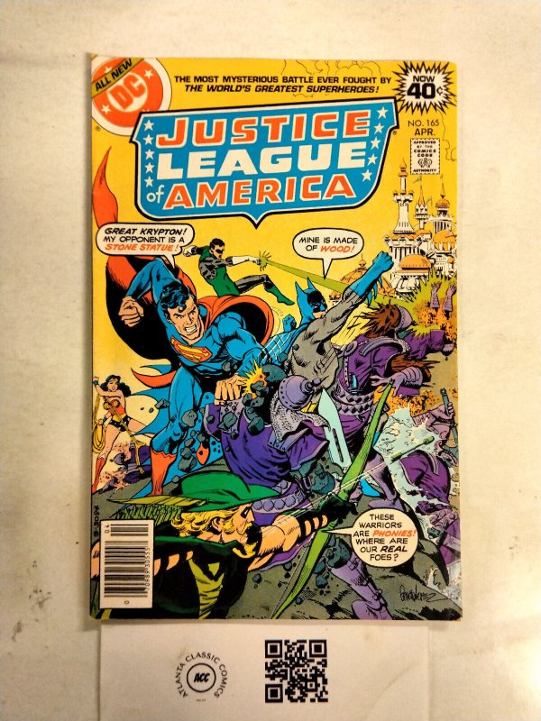 Justice League of America #165 (DC Comics), raw comic book in VF condition — front cover