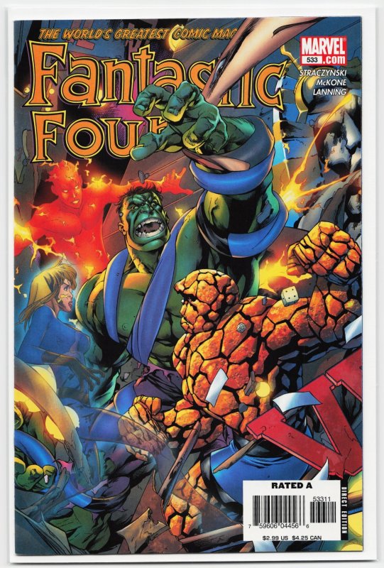 Fantastic Four #533 (Marvel Comics, 2006), raw, ungraded comic book — front cover