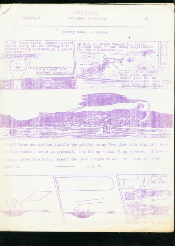 Comic Strips #6 (1967), raw comic book in VG condition — front cover