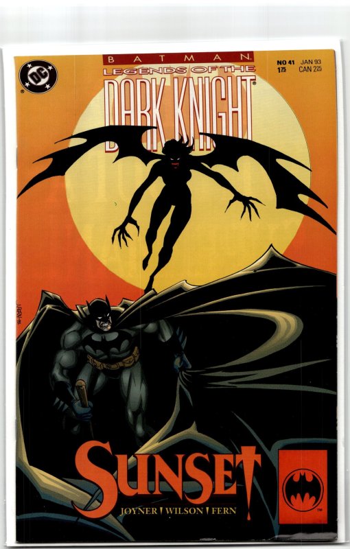 Batman: Legends of the Dark Knight #41 (DC Comics, 1993), raw, ungraded comic book — front cover