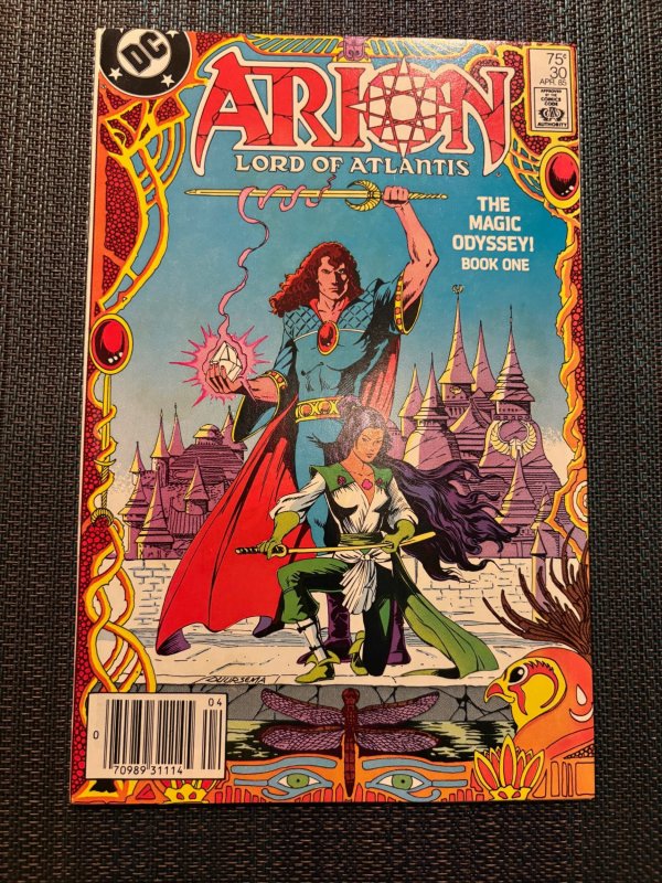 Arion, Lord of Atlantis #30 (DC Comics, 1985), raw, ungraded comic book — front cover