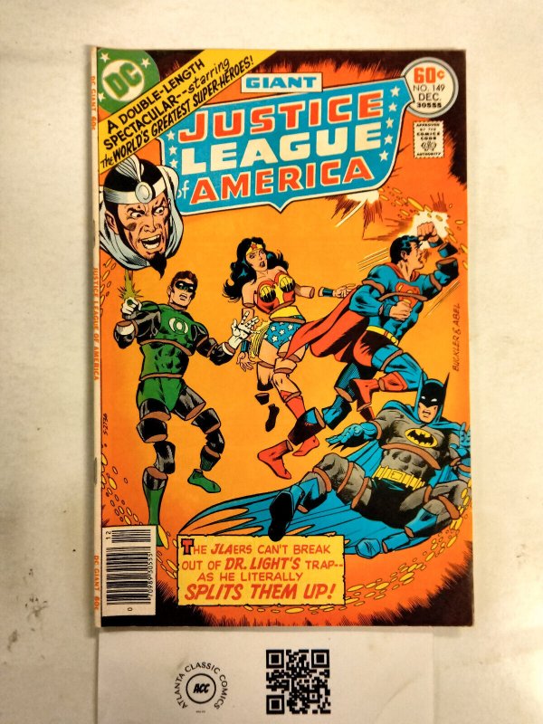 Justice League of America #149 (DC Comics), raw comic book in VF condition — front cover
