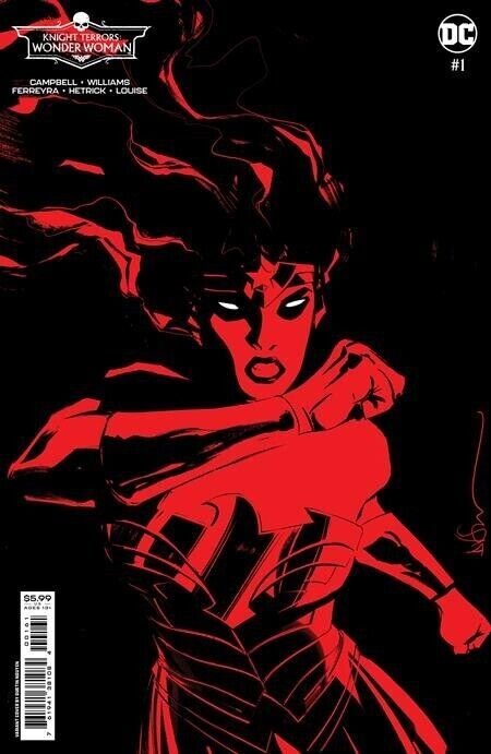 Knight Terrors: Wonder Woman #1 (DC Comics, 2023), raw comic book in NM condition — front cover