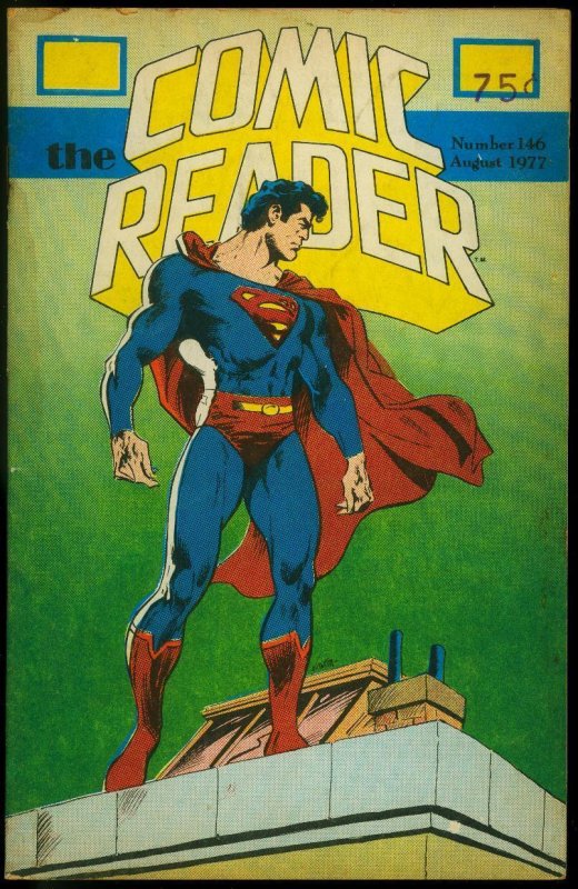 The Comic Reader Fanzine #146 (1977), raw, ungraded comic book — front cover