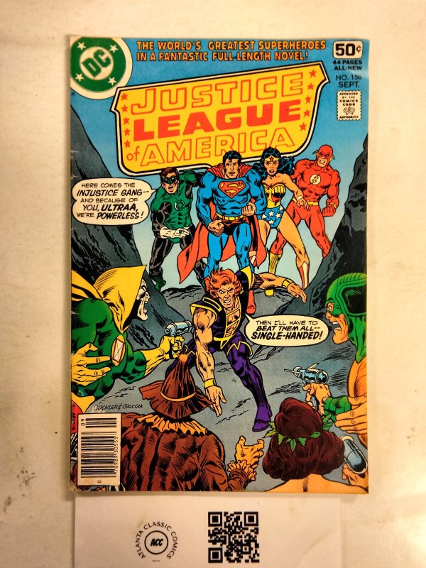 Justice League of America #158 (DC Comics, 1978), raw comic book in VF condition — front cover