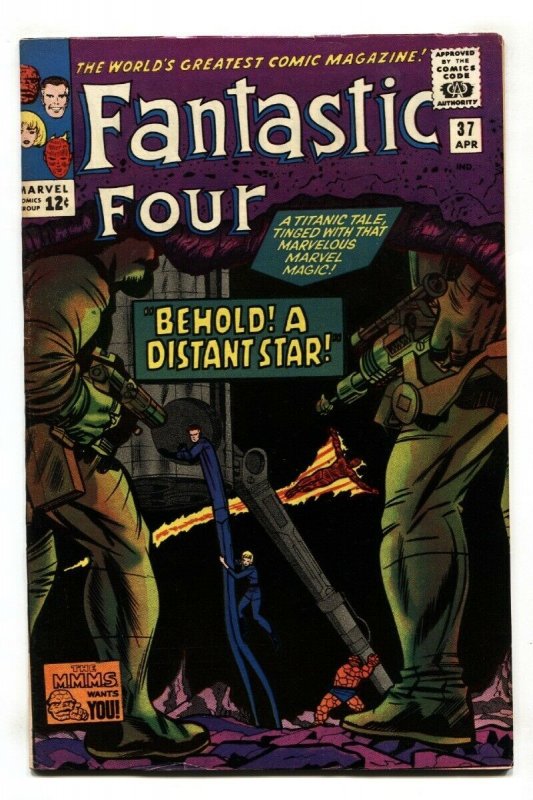 Fantastic Four #37 (Marvel Comics, 1965), raw comic book in VF- condition — front cover