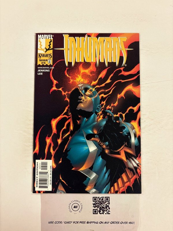 Inhumans #5 (Marvel Comics, 1999), raw comic book in NM condition — front cover