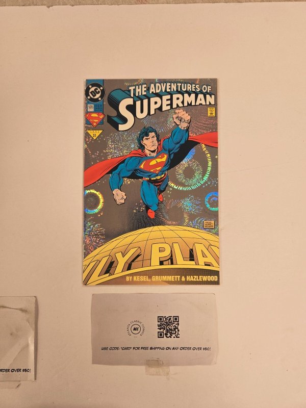 Adventrues of Superman #505 (DC Comics), raw comic book in NM condition — front cover