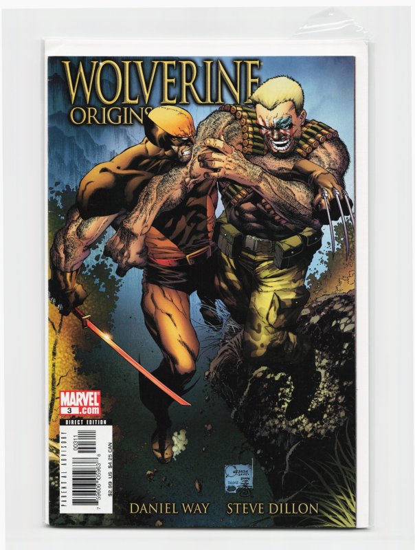 Wolverine: Origins #3 (Marvel Comics, 2006), raw, ungraded comic book — front cover