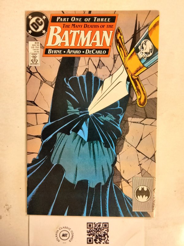 Batman #433 (DC Comics, 1989), raw comic book in NM condition — front cover