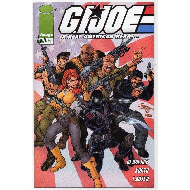 GI Joe #1 (2001), raw comic book in NM 9.4 condition — front cover