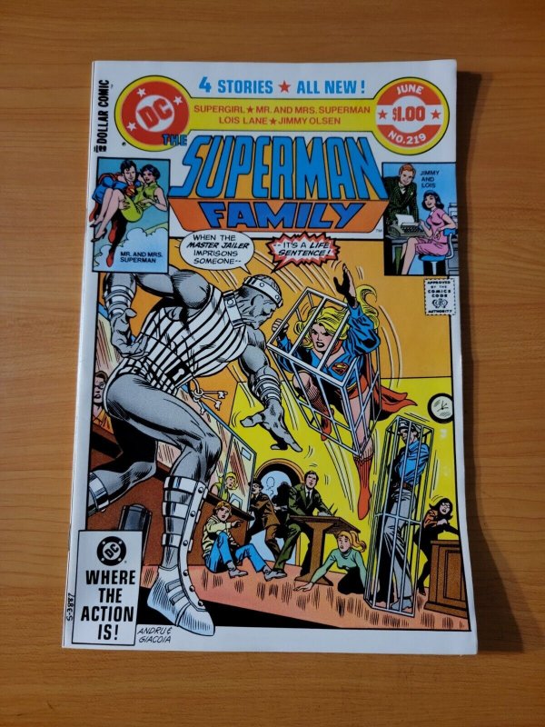 Superman Family #219 (DC Comics, 1982), raw comic book in NM condition — front cover