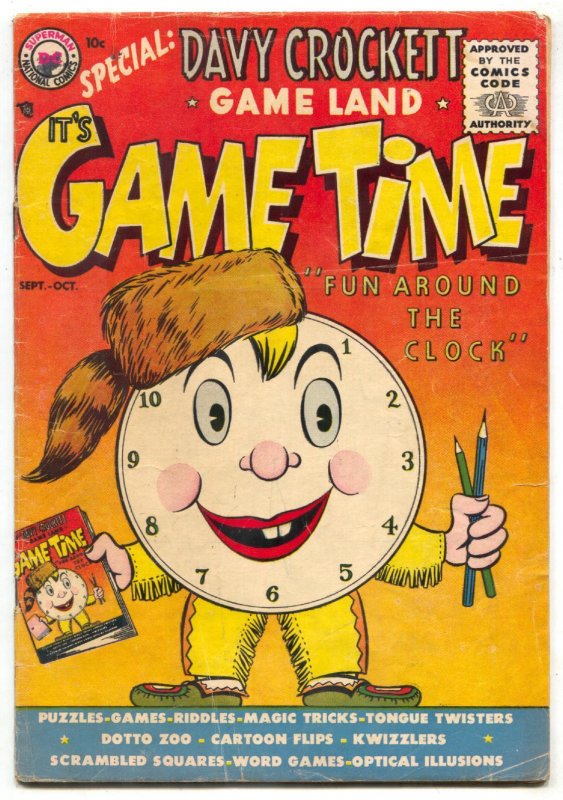 It's Game Time #1, raw comic book in VG- condition — front cover