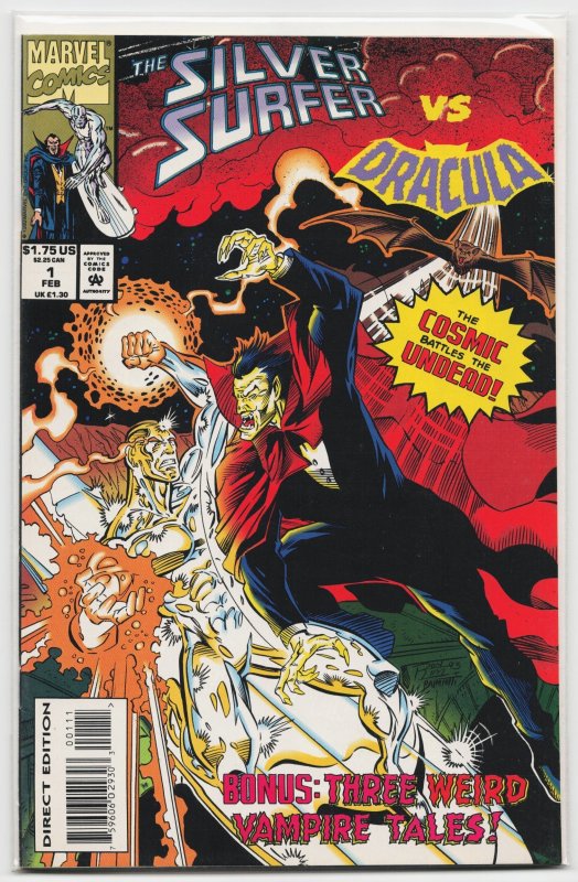 Silver Surfer vs. Dracula (1994) Dracula (Marvel Comics, 1994), raw, ungraded comic book — front cover