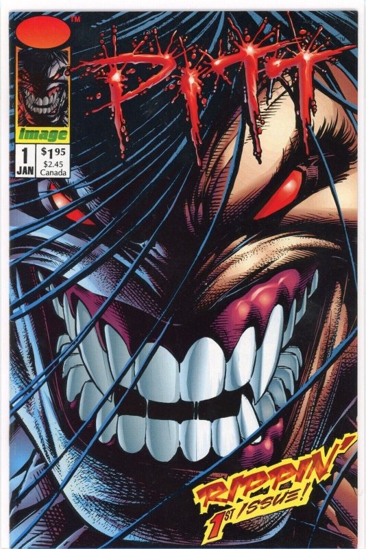 Pitt #1 (Image Comics, 1993), raw comic book in NM 9.4 condition — front cover