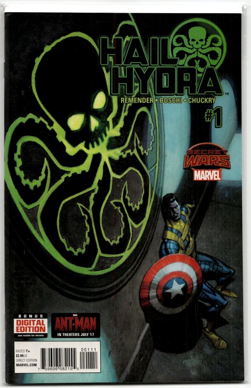 Hail Hydra #1 (Marvel Comics, 2015), raw, ungraded comic book — front cover
