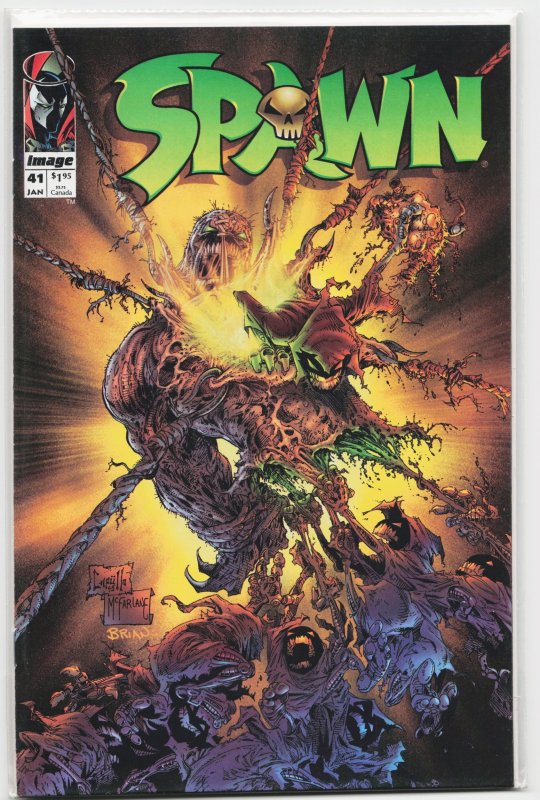 Spawn #41 (Image Comics, 1996), raw, ungraded comic book — front cover