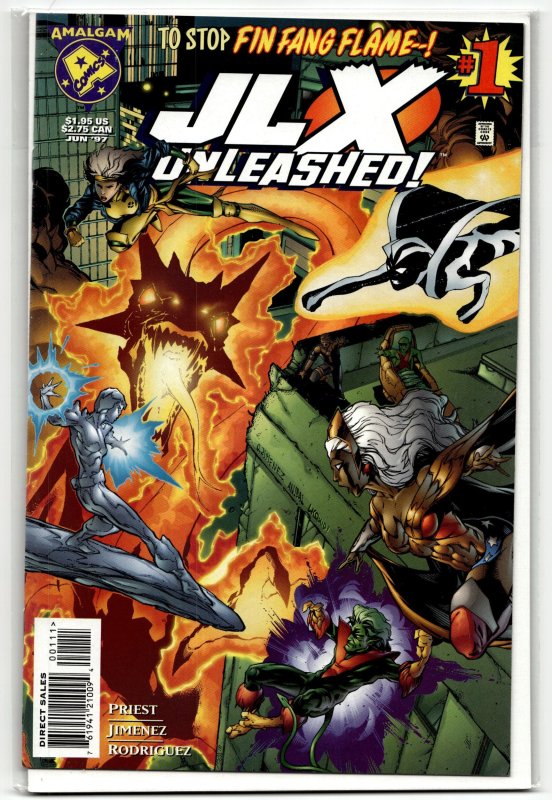 JLX Unleashed (1997) JLX (1997), raw, ungraded comic book — front cover