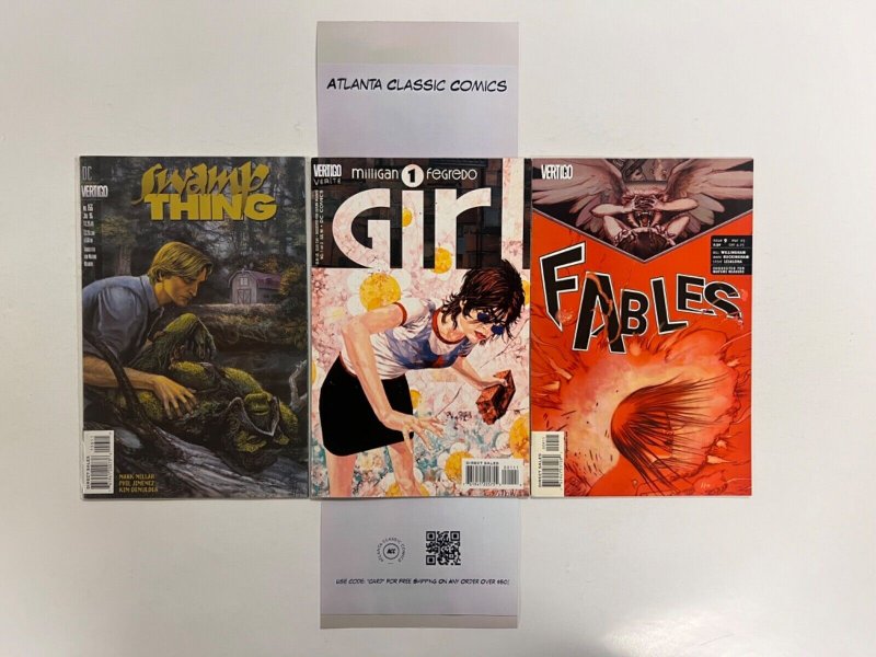 3 DC Comics Fables # 9 + Girl # 1 + Swamp Thing # 156 Superman Batman 89 JS31, raw, ungraded comic book — front cover