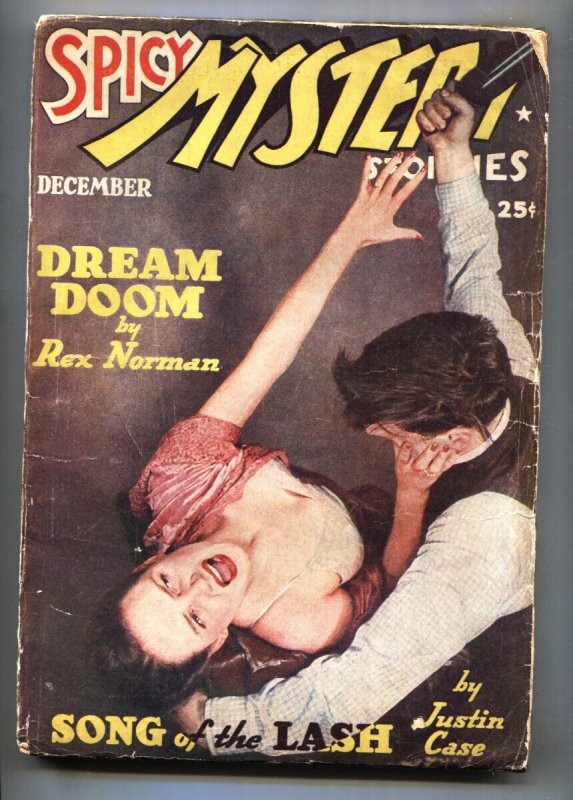 Spicy Mystery December 1938- Photo Cover-Rare Pulp Magazine (1938), raw, ungraded comic book — front cover