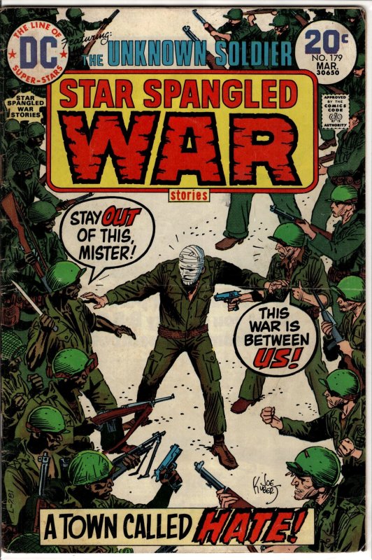 Star Spangled War Stories #179 (DC Comics, 1974), raw, ungraded comic book — front cover